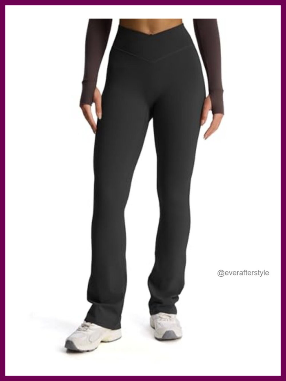 Flare Leggings High Rise 31" Inseam Nylon Spandex Yoga Pants